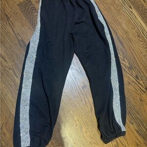 Dolls Kill Poster Grl Black Joggers with Rhinestones
